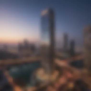 Ajman Creek Tower Architecture Majestic view of Ajman Creek Tower showcasing its architectural brilliance