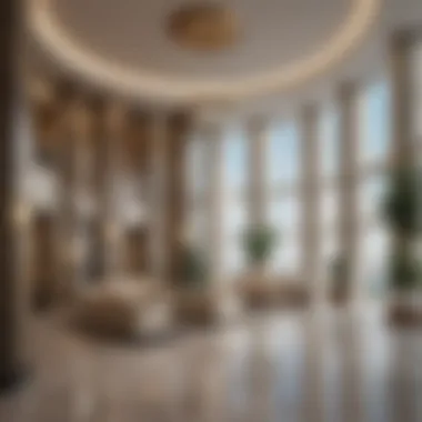 Ajman Creek Tower Interior Design Interior design elements of Ajman Creek Tower reflecting luxury and sophistication