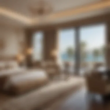 Elegant Accommodations in Al Bateen Luxe hotel room in Al Bateen with modern decor