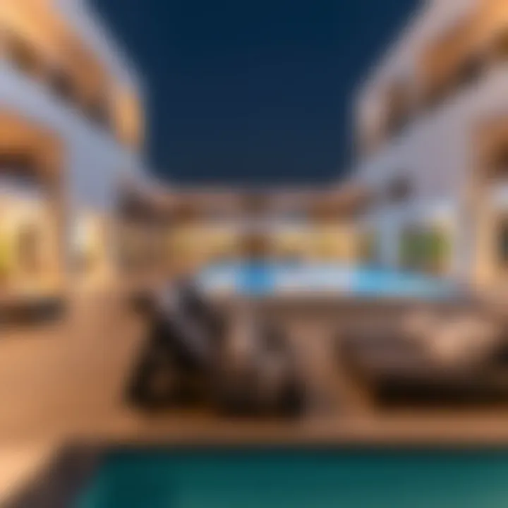 Community amenities including pool and gym facilities at Al Falaj Villas