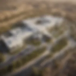 Aerial view of American Hospital Dubai Hills Clinic