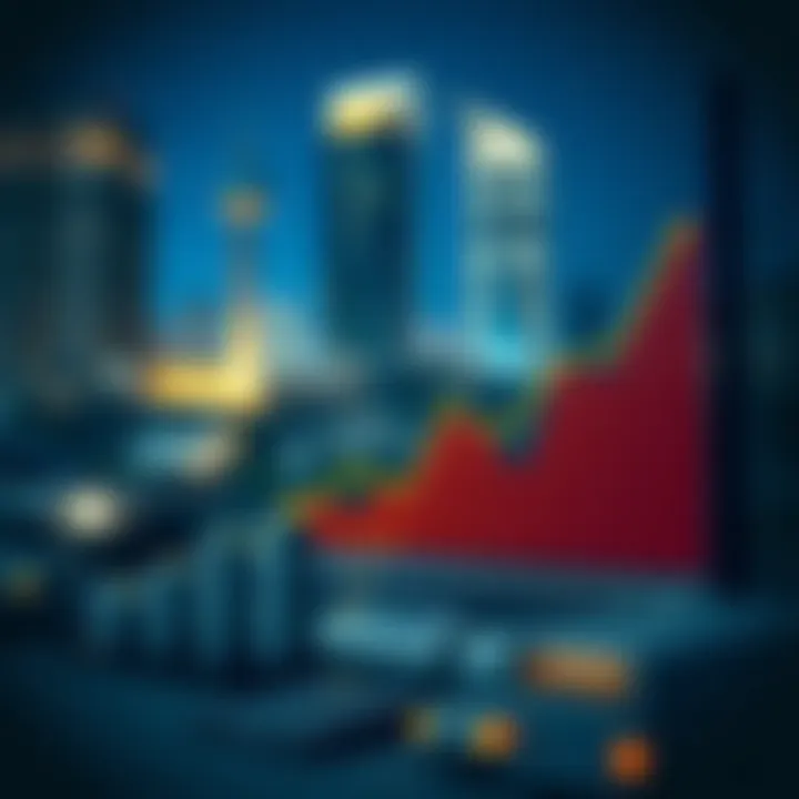 Graph depicting sales trends in the UAE real estate market over time