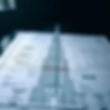 Architectural blueprint highlighting the design intricacies of Burj Khalifa