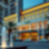 Stunning architectural facade of Andaz Hotel Dubai showcasing modern design