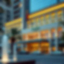 Stunning architectural facade of Andaz Hotel Dubai showcasing modern design