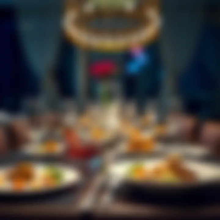 Gourmet Dining Experiences at Andaz Hotel Dubai Exquisite dining setup at Andaz Hotel Dubai featuring gourmet dishes