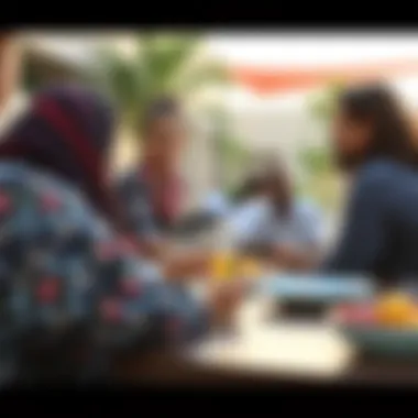 Community Engagement in Barakat Nad Al Hamar Vibrant community spaces in Barakat Nad Al Hamar promoting social interaction