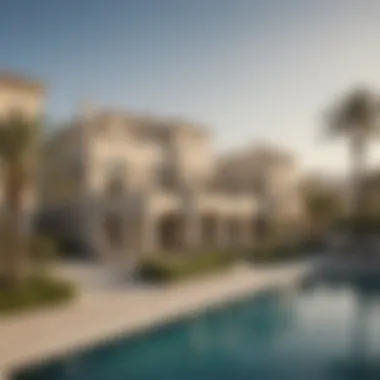 Scenic view of a Dubai villa community