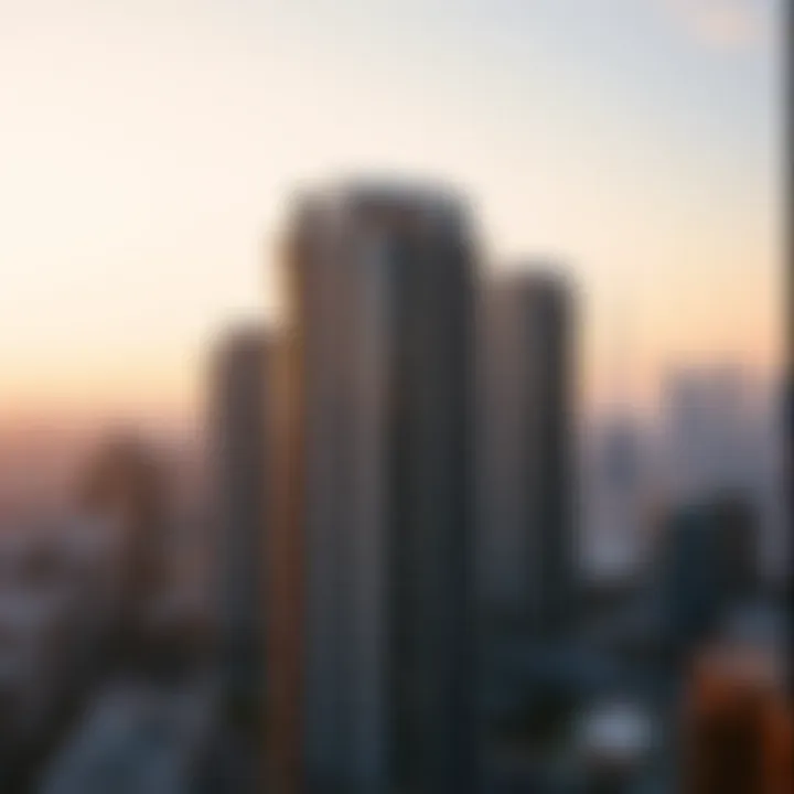 Bur Dubai: A Dynamic Urban Landscape View of Bur Dubai skyline featuring studio apartment buildings