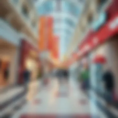 Vibrant shopping atmosphere inside Circle Mall