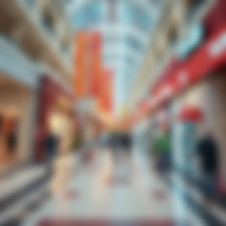 Vibrant shopping atmosphere inside Circle Mall