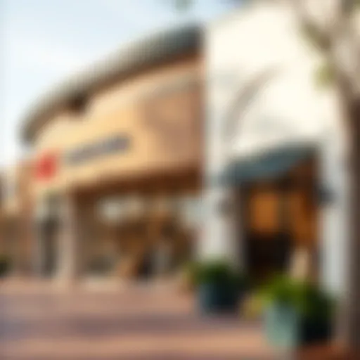 Stylish storefronts at Circle Mall