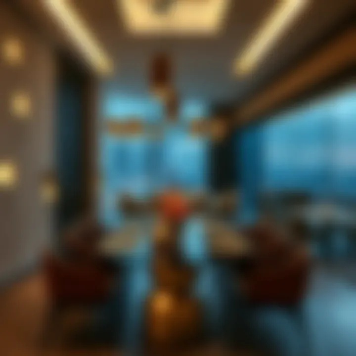 Luxurious Dining in Dubai Hills A luxurious dining setting in Dubai Hills