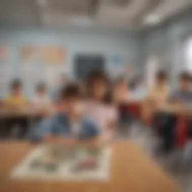 Interactive Learning Environment in Deira Children engaging in classroom activities