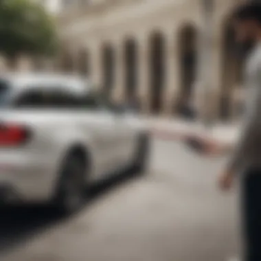 Seamless Booking Experience with Ekar User interacting with Ekar app to book a car
