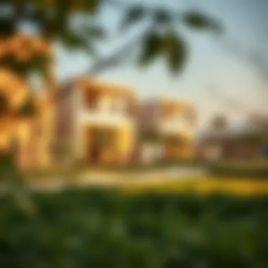 Modern architectural design of homes in Emaar Farm Gardens