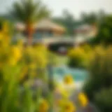 Lush greenery surrounding Emaar Farm Gardens