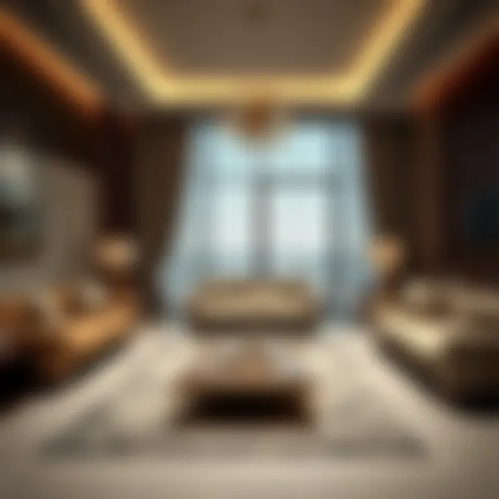 Luxurious Living Room at Equiti Apartments Luxurious living room interior of an apartment at Equiti