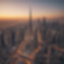 Aerial view of Dubai's skyline showcasing modern architecture