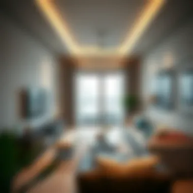 Modern 2BHK Apartment Interior in Dubai Stunning view of a modern 2BHK apartment interior in Dubai