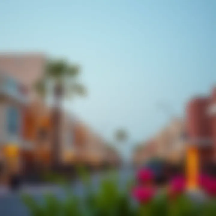 Vibrant Neighborhoods of Dubai with 2BHK Properties Vibrant neighborhood showcasing 2BHK properties in Dubai