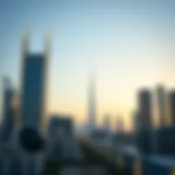A stunning skyline view of Dubai showcasing iconic skyscrapers and modern architecture