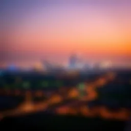 A panoramic view of Al Rawda 2 showcasing its vibrant skyline