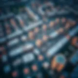 Aerial view of الرشاد showcasing its unique architecture and layout