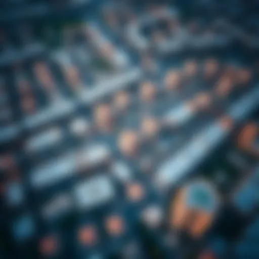 Aerial view of الرشاد showcasing its unique architecture and layout