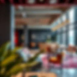 Modern coworking space with stylish decor in Dubai Marina