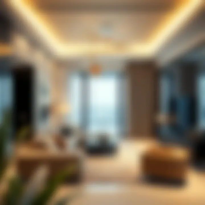 Modern Apartment Designs in Dubai Luxurious apartment interiors reflecting modern design trends