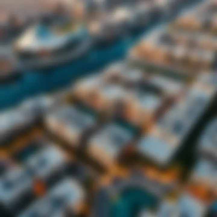 Aerial View of District 10 in JVC Aerial view showcasing District 10 JVC with stunning architecture