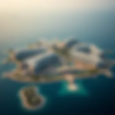 Palm Jumeirah: An Architectural Wonder of Luxury Living The stunning Palm Jumeirah island, showcasing luxury living and architectural ingenuity from above.