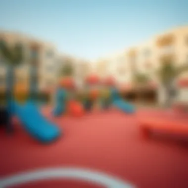 Playground Facilities for Young Learners Outdoor playground facilities at a school, promoting physical activity and social interaction.