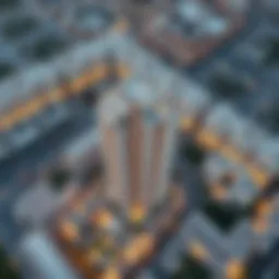 Aerial view of Eleve Deyaar showcasing modern architecture in Dubai