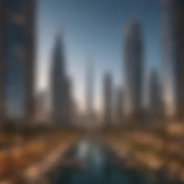 Vibrant Neighborhoods of Dubai's Elite Towers Vibrant neighborhood surrounding elite towers