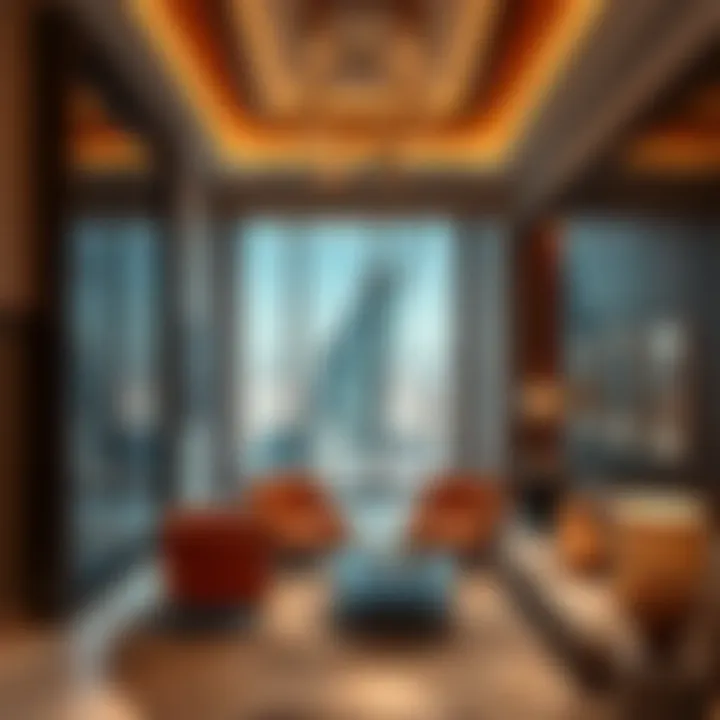 Luxurious interiors of Fortune Tower apartments