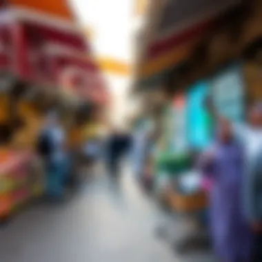 Investment Hotspots: Exploring Market Opportunities in Dubai A bustling market scene highlighting investment opportunities in Dubai