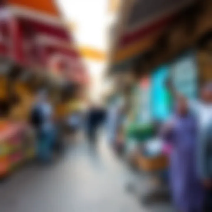 Investment Hotspots: Exploring Market Opportunities in Dubai A bustling market scene highlighting investment opportunities in Dubai