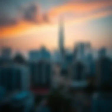 Dubai's Skyline: A Glimpse of Freehold Areas A panoramic view of Dubai's skyline showcasing modern architecture in freehold areas