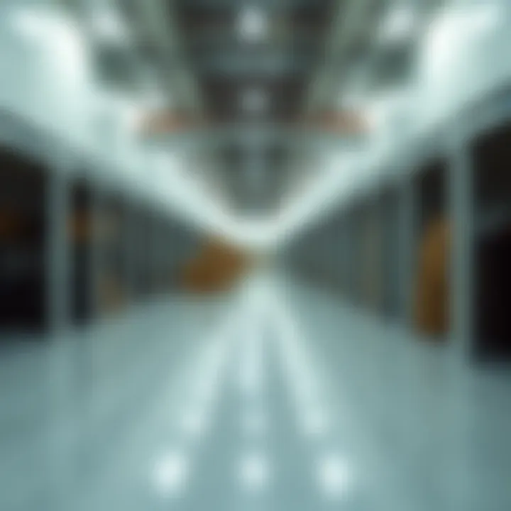 A spacious storage facility for furniture with organized units