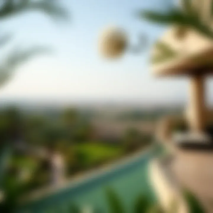 Stunning Garden Views in Dubai Villas Expansive garden view from a villa in Dubai