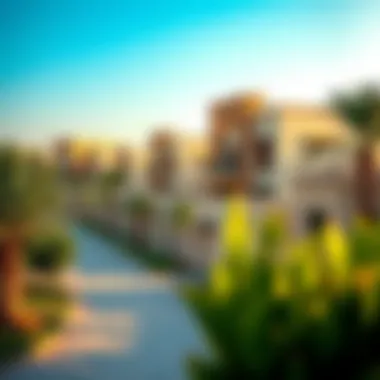 Charming Neighborhoods with Garden View Villas Scenic neighborhood showcasing villa layouts