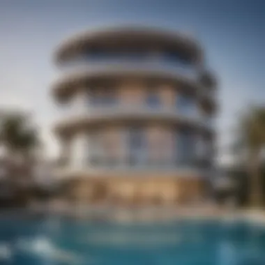 Architectural Elegance of Gardenia Bay Stunning overview of Gardenia Bay Aldar showcasing its modern architecture