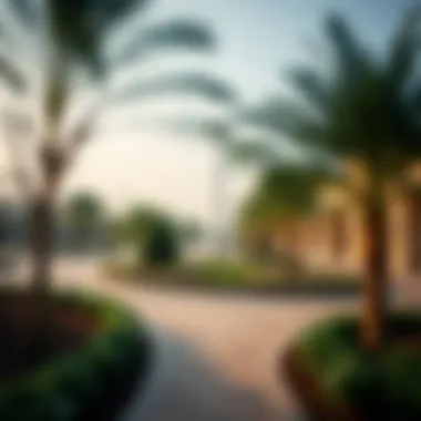 Beautiful landscaped parks in Hessa Views