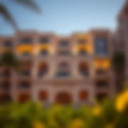 Luxurious hotel apartment exterior in Deira