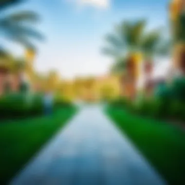 Parks and Recreation in Al Barsha Green parks and recreational spaces in Al Barsha promoting outdoor living