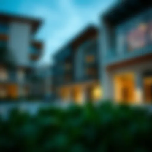 Architectural marvel of Madinat Khalifa showcasing modern design elements