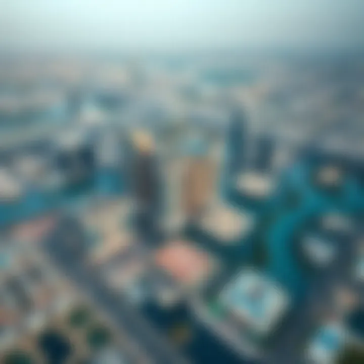 Aerial view of a Meraas project highlighting its integration into Dubai's skyline