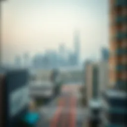 Vista of Mussafah 21's skyline showcasing modern architecture